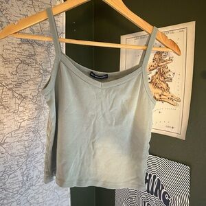BRANDY MELVILLE Women's Green Tank Top
